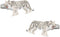 Cuff-Daddy White Tiger Cufflinks with Travel Presentation Gift Box...