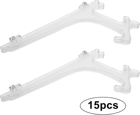 15 Pcs 7 Inch Clear Plastic Easels or Stand/Plate Holders, Displays Pictures/Photos, Artworks, Posters, Small Boards...