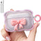 Airpods Pro 2nd Generation Case with Cute 3D Colour Bow Design Soft Clear TPU Cover with Cute Keychain, Airpods Pro Case Cleaning Pen Kit for Woma...