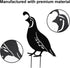 jojofuny 4pcs Garden Quail Stake Bird Yard Art Metal Statue Decor Animals Silhouette Outdoor Decoration Courtyard Ornaments for Lawns Backyard Pat...