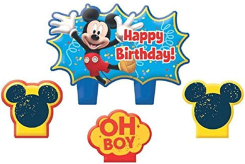 Disney "Mickey Mouse" Mini Molded Cake Candles, Birthday...