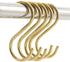 10 Pieces Multipurpose Brass S Shaped Hooks Coat Clothes Storage Hangers Kitchen Pot Pan Racks...