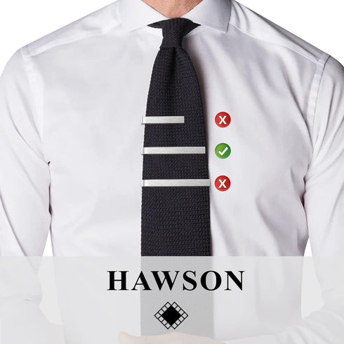 2.2 Inch Tie Clips for Men’s Regular tie in Gift Box, Tie bar & Pins Set for Necktie in Black Red White Blue Color, Suitable for Wedding Anniversa...