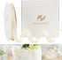 HUIHUANG Ivory Satin Ribbon 1/2 inch X 50 Yards Continuous, Off-White Double-faced Satin Ribbon for Gift Wrapping, Bows, DIY Crafts, Flower Bouque...