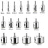 16PCS Diamond Hole Saw Drill Bits Set Kit for Ceramic, Premium Glass Drill Bit for Bottles,Pots, Marble, Granite Stone, Tile Cutting, 1/4 to 2 Inc...