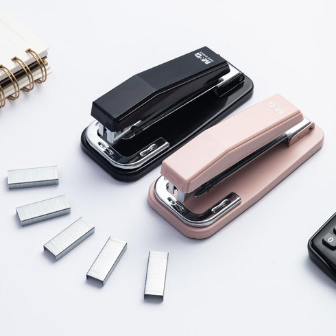 M&G Desktop Stapler Portable Stapler with 50 Sheet Capacity, 360 Rotation Design, Two Binding Modes, Classic Stapler with 1000 Staples, Durable St...