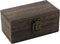 Antique Wooden Box with Hinged Lid and Lock Rectangle Wooden Storage Box Decorative Wood Box for Crafts, Hobbies, Gifts, and Jewelry Box...