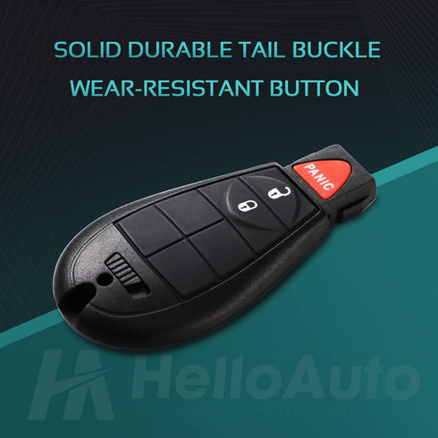 Key Fob Replacement Key Fob for Dodge Grand Caravan 2008-2012, Key Fob for Challenger Charger Durango for Ram 3 Button M3N5WY783X 433Mhz...