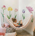 Runtoo Large Flower Wall Decals Tulip Floral Wall Art Stickers Bedroom Living Room Kids Baby Nursery Home Decor...