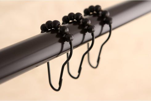 Kingston Brass SRCR125 Roller Ball Shower Curtain Rings, Oil Rubbed Bronze, 2.81 x 1.56 x 0.31 (12Pcs/Set)...