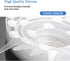 6pcs Silicone Stretch Lids Silicone Food Covers Reusable Food Lids Fit All Round Containers, Cups, Plates and Bowls, 6 Sizes (White)...