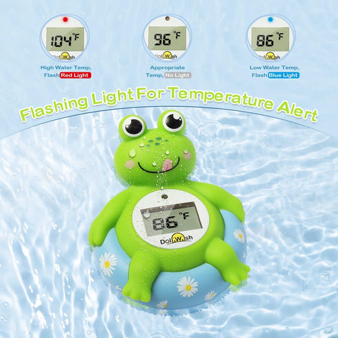 Baby bath thermometer pregnancy and Baby Water Thermometer for Bathtub,Accurate and Quick Measure Frog Shape Bath Temperature Toy-F03...