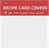 3x5 Recipe Card Protectors,100 Count,Recipe Card Covers,Index Card Sleeve...