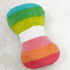 2 Pcs Colourful Dog Plush Vocal Toy, Puppy Chew Bones, Rainbow Dog Bone-Shape Chewing Toy Pet Supplies for Pet Playing Use Adorable Quality and Pr...