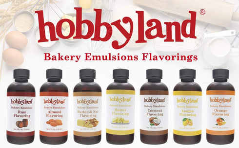 Hobbyland Bakery Emulsions (Almond Flavoring, 4 fl oz), Almond Baking Emulsion, Made in small batches....