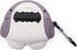 3D Cartoon Animal Shark Silicone Case for AirPod Pro Shockproof Thick Protective Cover for Apple AirPods Pro 3 Case Cover Protector with Keychain...