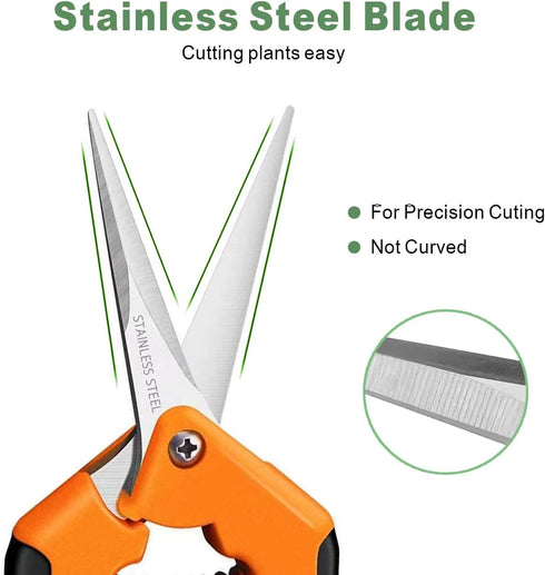 Hand Pruner? Pruning Shear?Garden clippers, snip scissors, ratchet pruning shears, work 3 times easier, gardening tools, sharp garden scissors, ar...