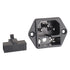 AC 250V 10A 2 in 1 Mount Inlet Module Plug Socket Power Entry Connector Male Blades with 10A Fuse and 18 AWG Extension Cable...
