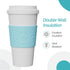 Copco Acadia 16 oz Travel Mug - Insulated Reusable Coffee Tumbler with Double-Walled Plastic, Leak-Proof Lid, BPA-Free - Portable Mug for Hot & Co...