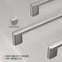 homdiy 5 Pack Brushed Nickel Cabinet Pulls 5 inch Hole Center Nickel Kitchen Cabinet Pulls Drawer Handles for Dresser Cupboard Living Room...
