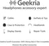 Geekria QuickFit Replacement Ear Pads Compatible with Skullcandy Crusher Wireless/Evo/ANC, Hesh 3/EVO/ANC, Venue ANC Headphones, Ear Cushions (Bro...