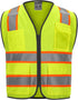 9 Pockets High visibility Class 2 Safety Vest?Hi Vis Vest with 2 inch wide Reflective Strips security vest with Zipper construction work vest for ...
