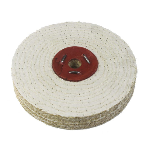 ?????????????? 6'' x 1'' Spiral Sewn Rigid Sisal Buffing Wheel - 5/8 Inch Arbor Hole Rigid Sisal Buffing Polishing Wheel for Bench Grinder, Die Gr...