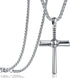 Rehoboth Baseball Bat Cross Pendant Necklace for Men Women with 22+2" Adjustable Stainless Steel Chain Black Gold Silver...
