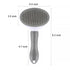Dog Cat Brush Self Cleaning Slicker with Massage Rounded Particles Removes Loose Hair Tangles,Skin Friendly Washable...