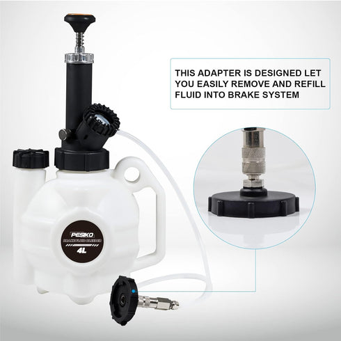 49.5mm Master Cylinder Adapter Set, Use for Buick, Cadillac, Chevy, Gmc, Hummer, Oldsmobile, Pontiac and Mazda, Use with 4L Brake Fluid Bleeder...