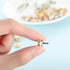 Bememo 200 Pieces 8mm Rondelle Beads Crystal Spacer Beads Loose Beads for Jewelry Bracelets Making (Golden and Silvery)...