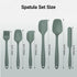 Silicone Spatula Set of 6, Rubber Spatulas Silicone Food Grade, Kitchen Utensils Set Heat Resistant Nonstick Easy to Clean Dishwasher Safe for Bak...