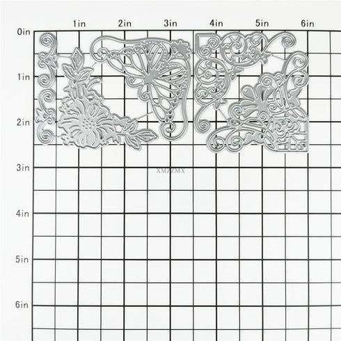 Butterfly Corner Decoration Frame Die Cuts for Card Making, Paper Embossing Metal Cutting Dies Kit Templates, Storage Pockets Supplies, Photo Fram...