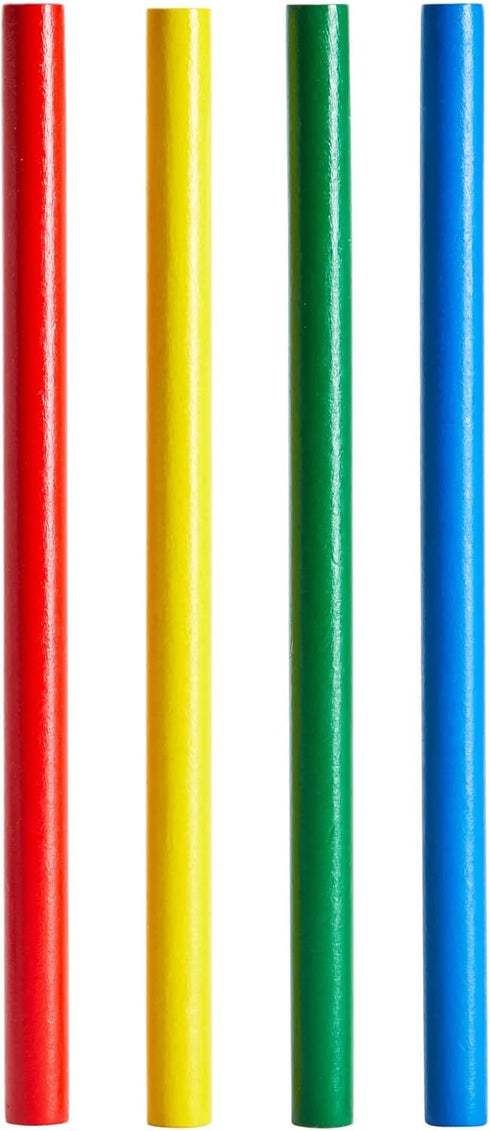 Juvale 24 Pack of Rhythm Sticks for Kids Bulk - 8 inches Wooden Lummi Sticks Music Toys - Classroom Preschool Percussion Instruments (4 Colors)...