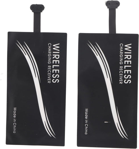 2PCS Thin Wireless Charging Receiver, Universal Type C Wireless Charger Adapters, Charger Adapter for All Cell Phone Models...