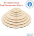 Wood Circles 8 inch, 1/4 Inch Thick, Birch Plywood Discs, Pack of 3 Unfinished Wood Circles for Crafts, Wood Rounds by Woodpeckers...