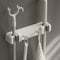 Broom Holder, Broom Hanger Mop Holder Storage Rack Organizer Wall Hanging Wall Mount with Utility Hooks for Home, Bathroom, Garden, Kitchen, Garag...