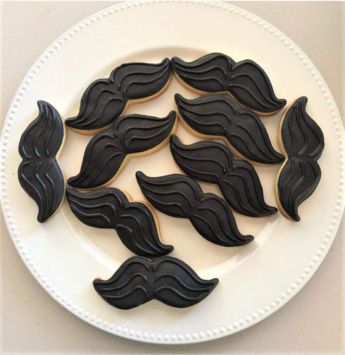 Ann Clark Cookie Cutters Mustache Father's Day Cookie Cutter 5.25" Made in USA...