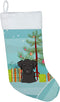 Caroline's Treasures BB1607CS Christmas Tree and Black Labrador Christmas Stocking Fireplace Hanging Stockings Christmas Season Party Decor Family...