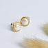 18K Gold Plated Freshwater Cultured Pearl Stud Earrings | Real Pearl Earrings for Girl&Women- AKOCIDY 10mm…...