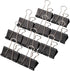H&S Multi-purpose Jumbo Foldback Clips for Paperwork - (Pack of 10) Black Binder Office Clips for Paper & Pictures - Bulldog Large Binder Clips fo...