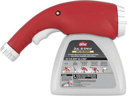 Ortho Dial N Spray Hose-End Sprayer for Liquid Weed and Insect Killer, Fungicide, Fertilizer with 14 Dilution Settings...