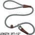 3FT Slip Lead Dog Training Leash, No Pull Dog Leash for Medium Large Dogs, 1/2 Inch Durability Nylon Rope Slip Leash...