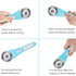 60mm Rotary Cutter with 5pcs Extra Blades, Bearing Design Rolling Cutter with Safety Lock for Fabric, Leather, Crafting, Sewing, Quilting, Fabric ...