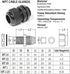 PENGLIN Cable Glands 1-1/4" NPT Nylon Cable Connector, Strain Relief Cord Connector, IP68 Waterproof Adjustable Locknut (1-1/4 Inch (5-Pack))...