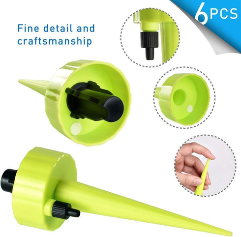 Plant Self Watering Spike,YIMIKE Plastic Self Watering Device with Slow Release Control Valve Plant Watering System for Vacation and Trip,Easy to ...