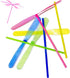 36 Pieces Hand Helicopter Spinner Hand Rub Plastic Propeller Outdoor Flying Plastic Dragonfly Toy Random Color Toy Helicopte...