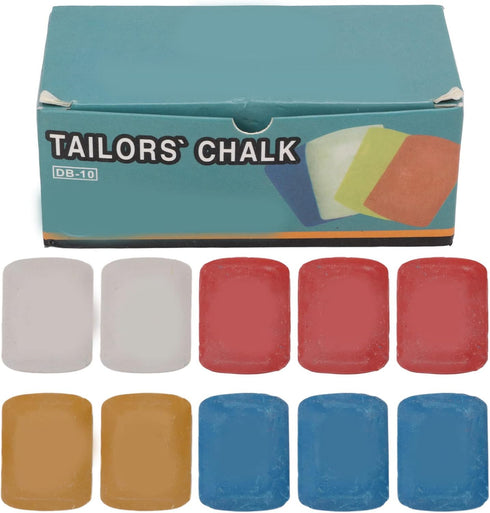 Tnfeeon 10PCS Tailors Chalk, Tailor's Fabric Marker Chalk for Sewing, Fabric Marker for Sewing, Sewing Supplies, Sewing Accessories...