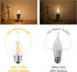 25W Equivalent E26 LED Bulb, Dimmable E26 Candelabra Light Bulbs, Energy Efficient 2W, Warm White 2700K, 200lm Flame Tip CA10 LED Candle Bulb for ...