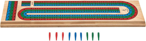 Mainstreet Classics Traditional Wooden Cribbage Board Game Set...